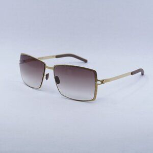 🕶️ New Mykita MYKITA-NO1 SUN-LEONA-GOLD LINE 08 Sunglasses - Gold Frame